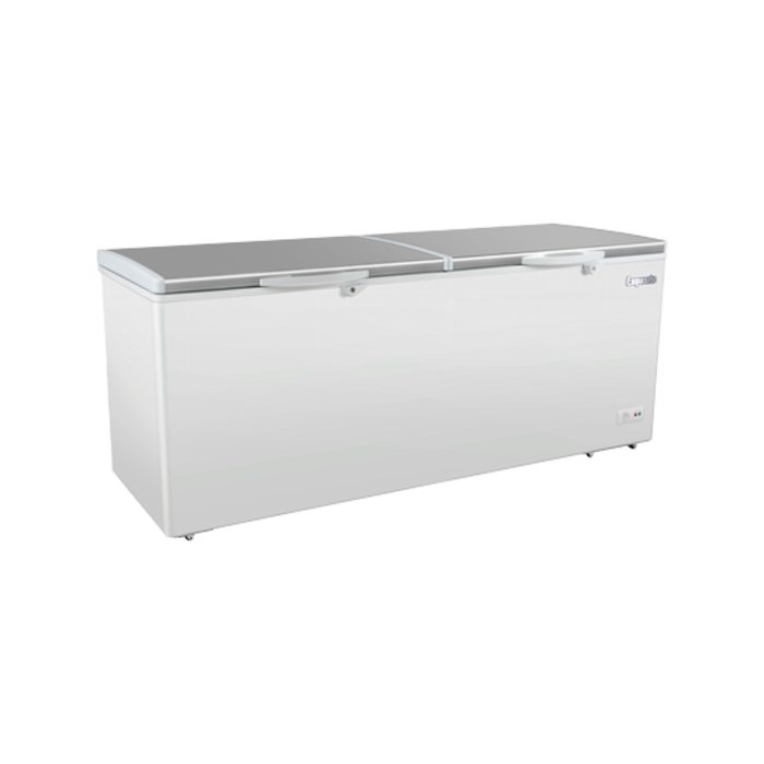 Exquisite Stainless Steel Top Storage Chest Freezers 662 Litres with Baskets