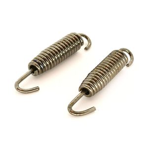 XYT World 2Pcs Exhaust Spring Pipe Muffler 60mm Black Fit For Gas Gas Husaberg KTM Suzuki Steel