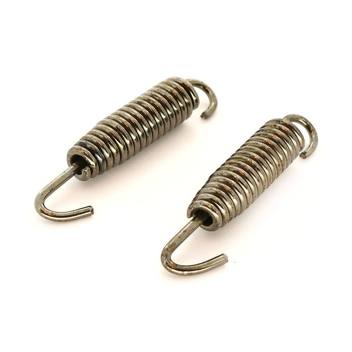 XYT World 2Pcs Exhaust Spring Pipe Muffler 60mm Black Fit For Gas Gas Husaberg KTM Suzuki Steel