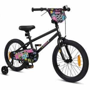 Costway 45cm Kid Bike Adjustable Bicycle Training Wheel Balance Black
