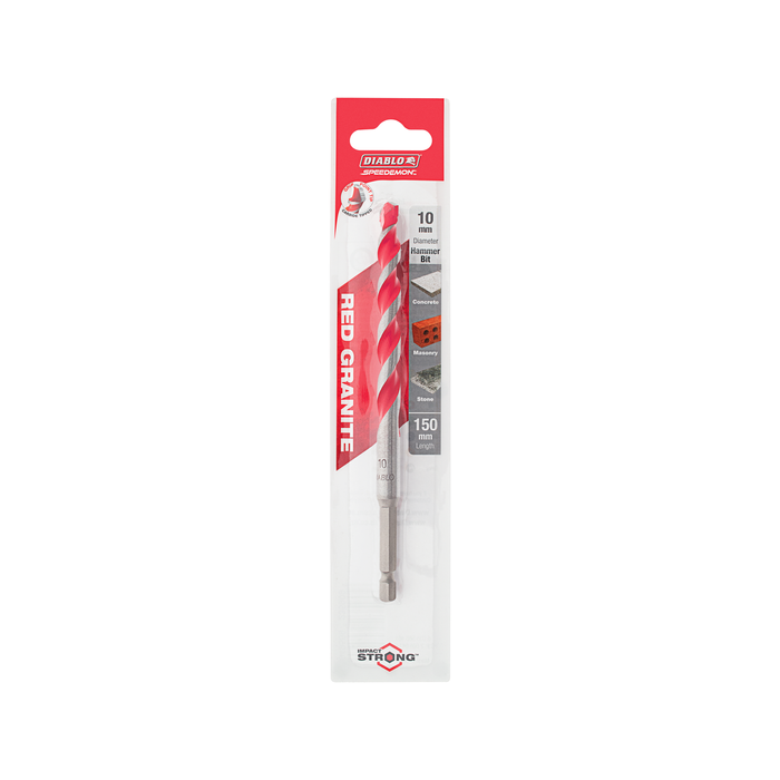 Diablo 10 x 150mm Red Granite Speedemon Drill Bit