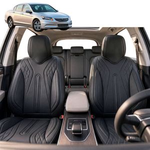 Australian Goose Front Seat Covers for Honda Accord 2008 - 2012 (8th Gen) - PU Leather, Black (2pc)