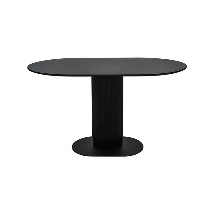 Oval Black Dining Table