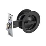 Schlage Black Matte Round Privacy Cavity Slider