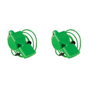 2PK Fox 40 Summit Classic Whistle w/ Breakaway Lanyard Green