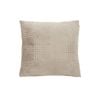Embossed Micro Mink Filled Cushion Linen 43 x 43 cm