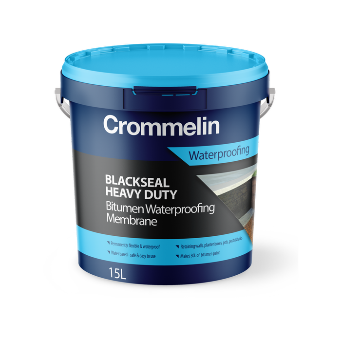 Crommelin 15L Blackseal Heavy Duty Bitumen Waterproofing Membrane