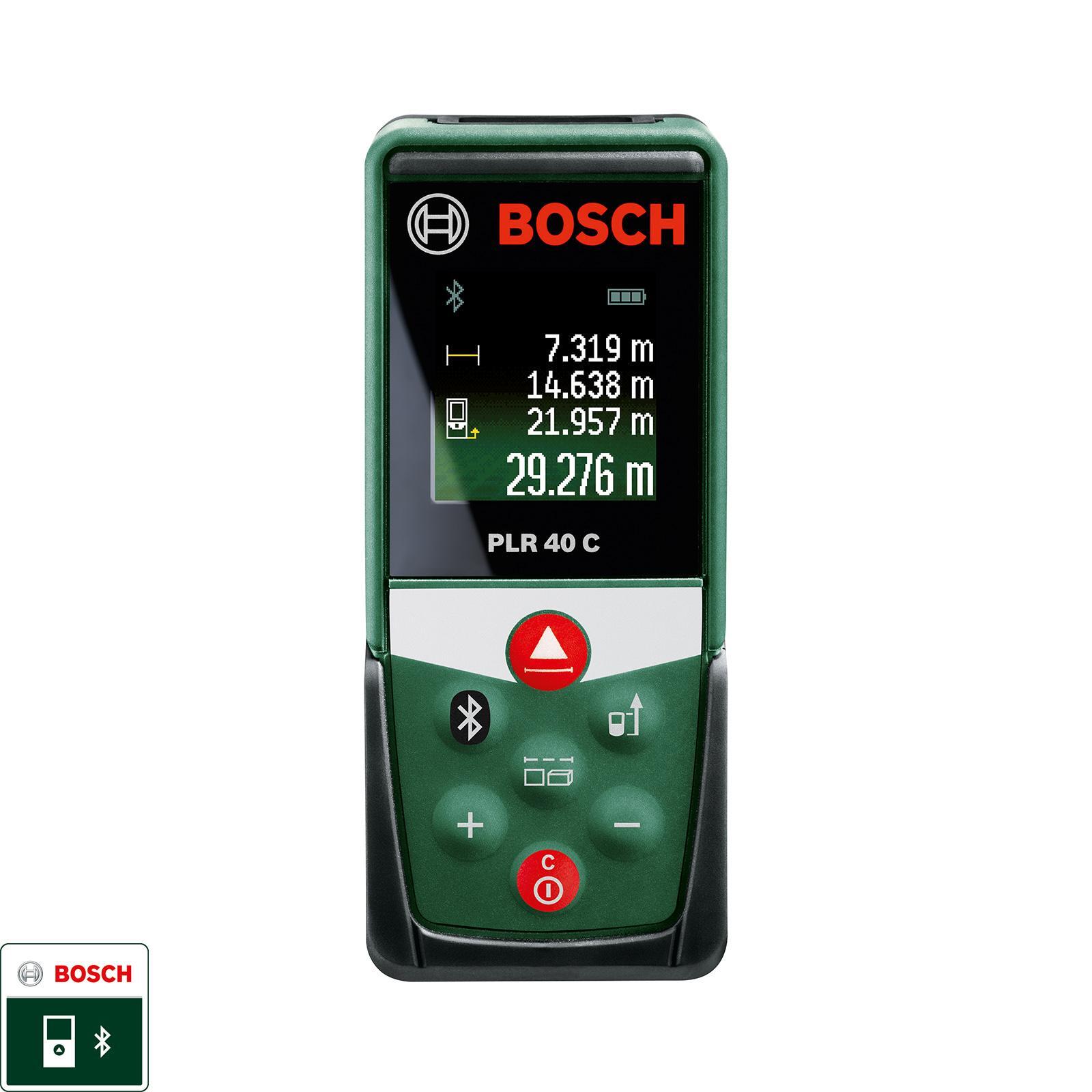 Bosch Green 40m Distance Measurer With Bluetooth 0603672300 product image