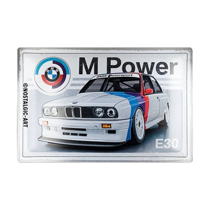 Nostalgic-art Xl Sign Motorsport M Power E30 40x60cm