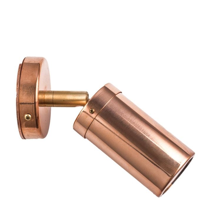 CLA Lighting MR16 Exterior Wall Pillar 1-Light Adjustable Spot Light (Light Weight Copper) IP54