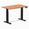 Desky Dual Mini Sit Stand Desk Matte Black Frame 100cm