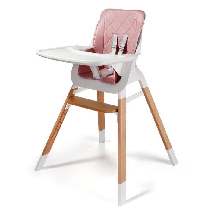 Joy Baby Ellie 2 In 1 Bar Stool Highchair - Rose
