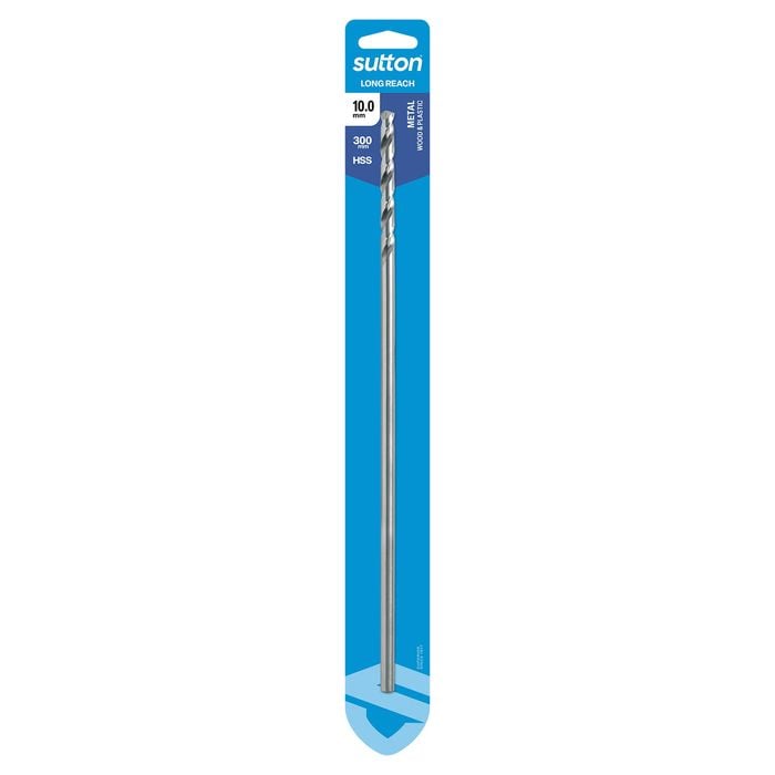 Sutton Tools 10mm Extra Long HSS Carded Drill
