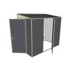 Build-A-Shed 1.2 x 2.3 x 2.0m Skillion Single Hinged Side Door Shed - Grey