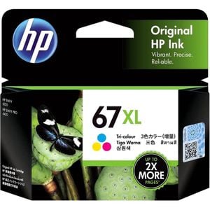 Hp 67xl Original Inkjet Ink Cartridge - Tri-colour Pack - Inkjet