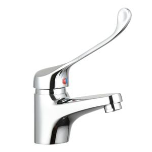 evekare Chrome Extended Wrist Lever Basin Mixer WELS 4 Star 7.5L/min