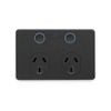 DETA Black Matte Grid Connect Smart Double Touch Power Point