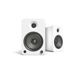 Kanto YU6 200W Powered Bookshelf Speakers with Bluetooth® and Phono Preamp - Pair, Matte White