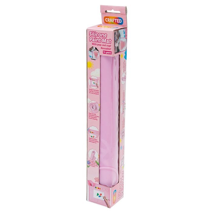 Crafted Silicone Painting Mat - Pink