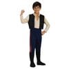 Star Wars Han Solo Halloween Costume for Adults with Jumpsuit and Boot Tops Colour: Brown, Large