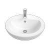 Stylus Semi Recessed Venecia Vanity Basin With 1 Tap Hole