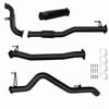 Ignite Exhausts Turbo Back For Holden Rg Colorado 2.8l 3" No Cat With Hotdog Black Aluminised Steel