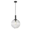 Oriel Lighting Legarno Single Pendant Light Clear Glass 30cm