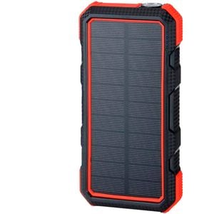 Maxxlee 20000mAh Qi Wireless Charger Solar Power Bank Red