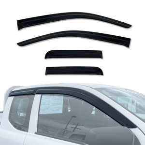 AUSGO Luxury Weather Shields for Ford Ranger Super Duty Extra Cab 2025-Onwards Weathershields Window Visors Wind Deflectors