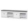 Artiss 2x Shoe Bench Set Flip Drawer White