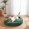 Charlie's Ascher Plush Corduroy Square Dog Bed Eden Green - Large