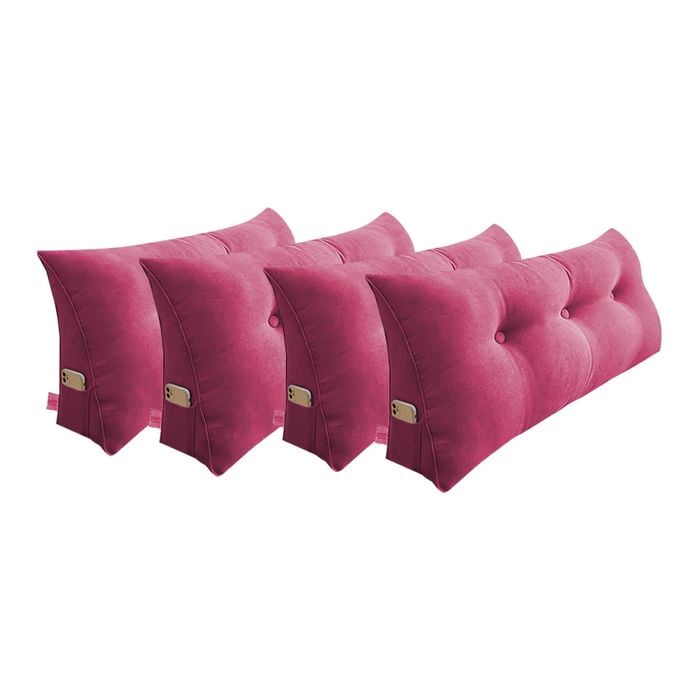 SOGA 4x 100cm Crabapple Red Wedge Pillows