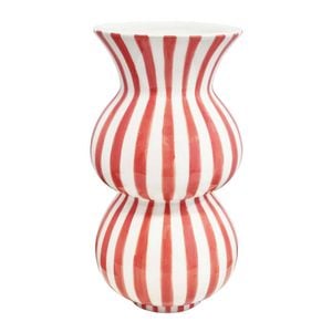 J.Elliot Home Arthur Stripe Vase 15x15x28cm Bubblegum