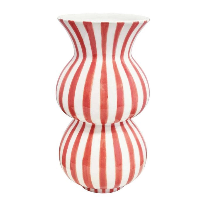 J.Elliot Home Arthur Stripe Vase 15x15x28cm Bubblegum