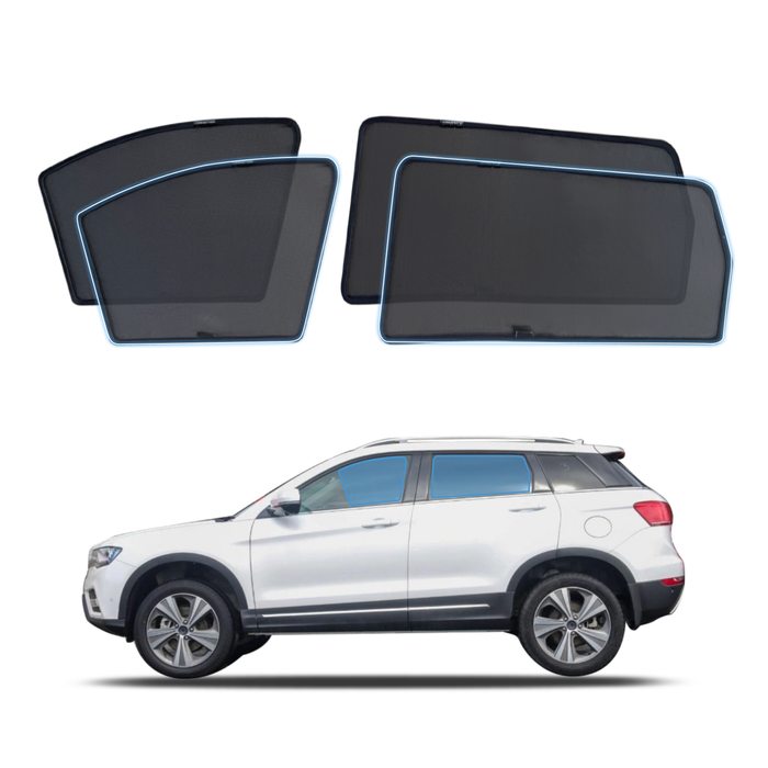 AUSGO Magnetic Window Sun Shade for HAVAL H6 1st Gen 2017-2021 4-Piece Set Car Shades