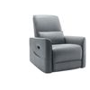 Rodger Air Leather Manual Recliner Chair - Grey