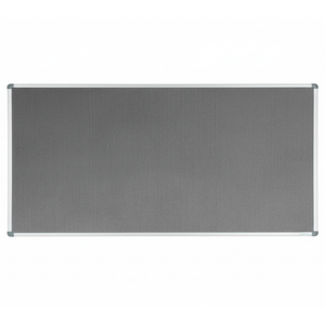 Corporate Felt Pinboard Aluminium Frame 2400x1200mm Grey