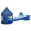 Advwin 3 in 1 Pop-Up Kids Play Tent w/ Baby Crawl & Carry Bag Indoor & Outdoor  Playhouse w/ Tunnel Ball Pit and Basketball Hoop
