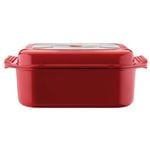 Bessemer Non Stick Roaster & Grill 34X24X12cm Red