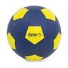 Victor Sports Soccer Ball Rubber Size 5 Durable Training Navy Yellow