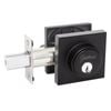 Gainsborough Matt Black G4 Series Keyed Slim Square Single Cylinder Deadbolt
