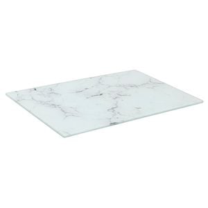 Harbour Housewares Glass Chopping Board - 30 x 20cm Marble Kitchen Dining Place Mats Cutting Mat Worktop Saver Cooking Food Prep