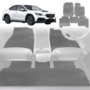 6D Diamond Car Floor Mats for Subaru WRX 2022-Current-Full Set-Grey-Outback GT