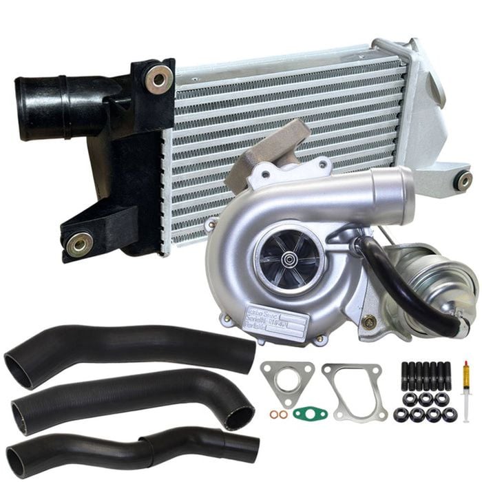 Upgrade Billet Turbo Charger With 50mm Intercooler & Hoses For Mitsubishi Triton Mn 4d56 2.5l 2wd Vt10