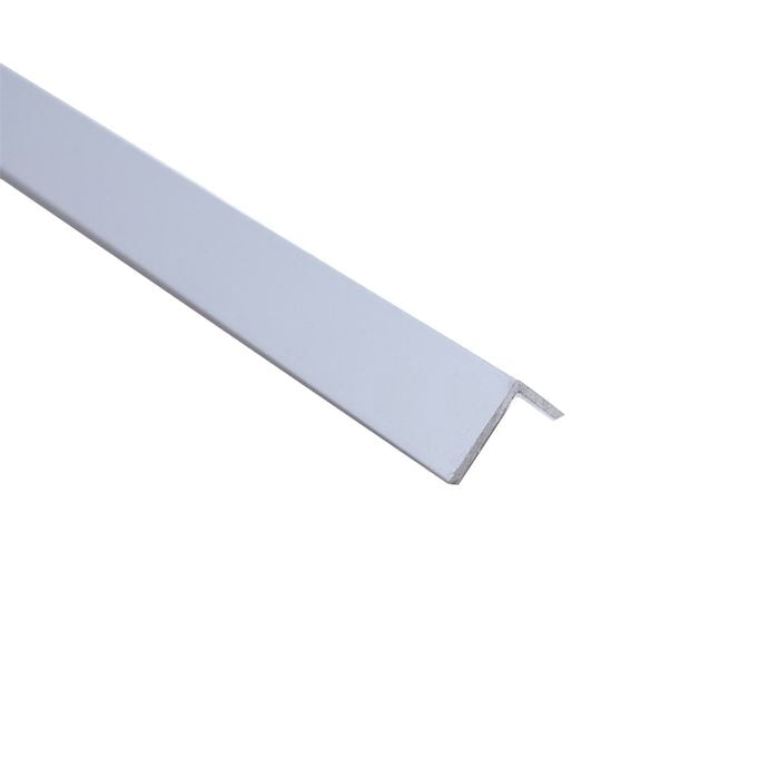 Rapid 25 x 20 x 1.6mm x 2m White Aluminium Unequal Angle