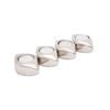 Set Of 4 Ssh Collection Tear Drop Tea Light Candle Holders - Nickel