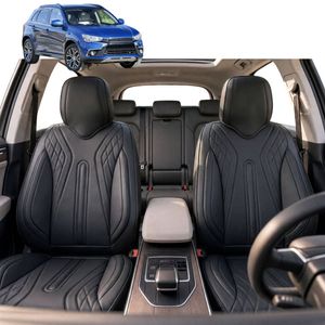 Australian Goose Front Seat Covers for Mitsubishi ASX 2010 - Current (GA) - PU Leather, Black (2pc)