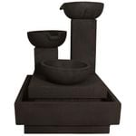 Northcote Pottery Charcoal Trio Cascading Fountain