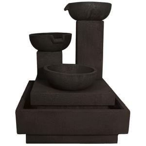 Northcote Pottery Charcoal Trio Cascading Fountain