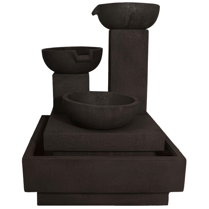 Northcote Pottery Charcoal Trio Cascading Fountain
